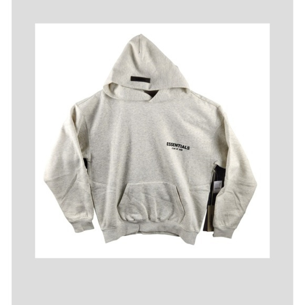 Fear Of God Essentials Hoodie Light Oatmeal Men's XS - Picture 2 of 11